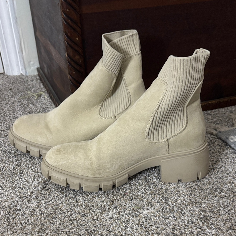 Sincerely Jules Beige Combat Boots
